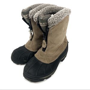 Sorel Camel Suede Snow Boots Size 8